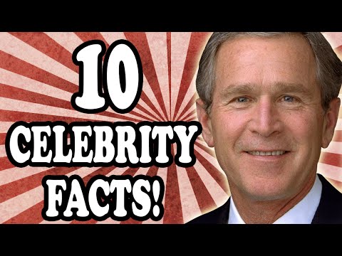 George Bush the Cheerleader... and 9 Other Celebrity Facts
