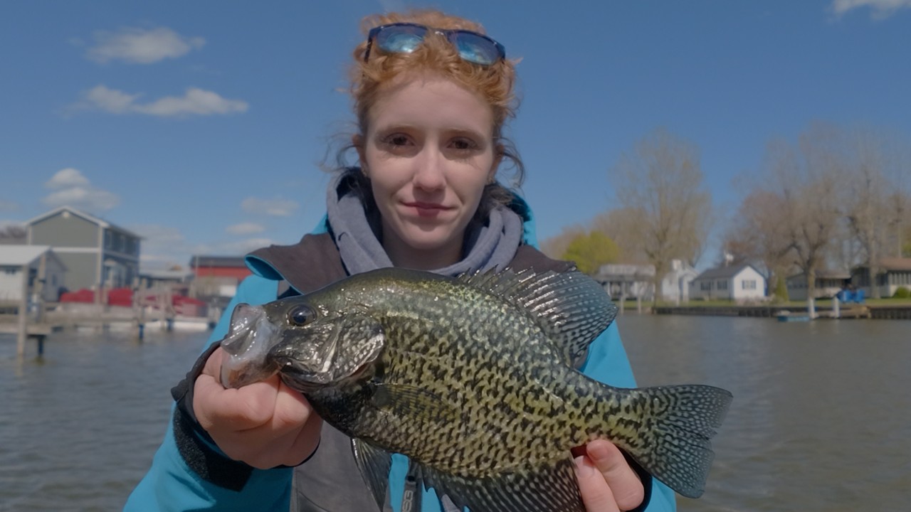 Searching for Spring Crappie in Long Point Bay