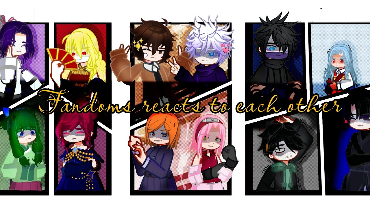 Anime characters react to each other||WIP||sorry for a late upload||has been put on 0.6x||by shuu||