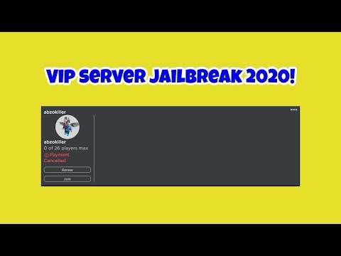 Free Vip Server Jailbreak 2020 Youtube - free vip servers roblox jailbreak