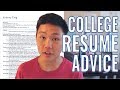 REVEALING MY RESUME || Tips to Write a Stellar College Resume