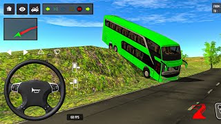 🚍💥 NEW EURO COACH BUS MOD UPDATE 😱 | BUS FLIPPED ON HILL ROAD | BUS SIMULATOR INDONESIA #bussid  screenshot 1
