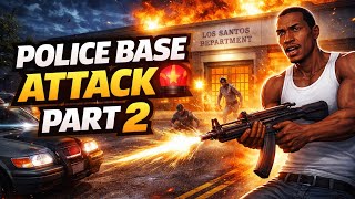 CJ Attacks Police Base 😱 | Corrupt Police End Part 2 | GTA San Andreas