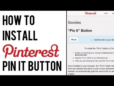 How to Add Pinterest Pin It Button to Bookmarks Bar | install Pinterest Bookmarklet