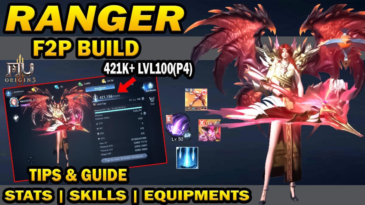 MU ORIGIN 3 ASIA - F2P RANGER BUILD | MenchDrey - YouTube
