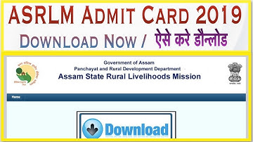 ASRLM Admit Card 2019