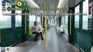 Montreal Metro & REM POV Ride: Longueuil–Université-de-Sherbrooke to Anse-à-l'Orme Via McGill Stn