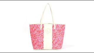 Monogrammed Leopard Tote Bag