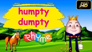 Humpty Dumpty  English Nursery Rhyme For Children | 3D Animation Rhymes For Kids