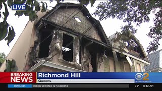 Several hurt in Queens house fire overnight
