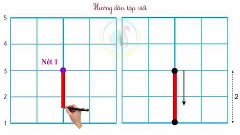 Hướng dẫn cách viết Nét thẳng