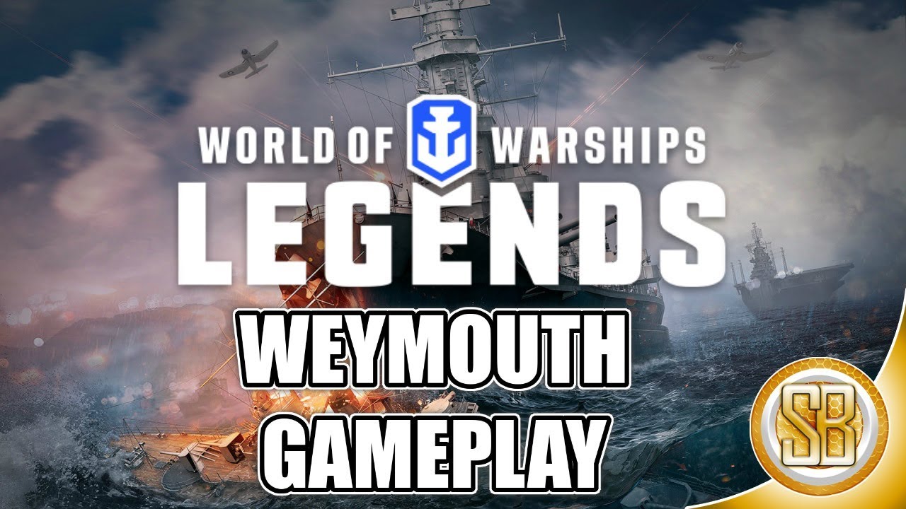 World Of Warship Legends - British Cruiser Weymouth gameplay (Warship Legends Weymouth Gameplay)