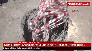 Genelkurmay Kandilde 29, Uluderede 12 Terörist Etkisiz Hale Getirildi