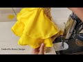 Umbrella Sleeve Design | Double layer bell sleeve design | Cutting and stitching