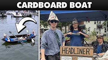 How My Friends And I Built A Cardboard Boat in 14 Days!