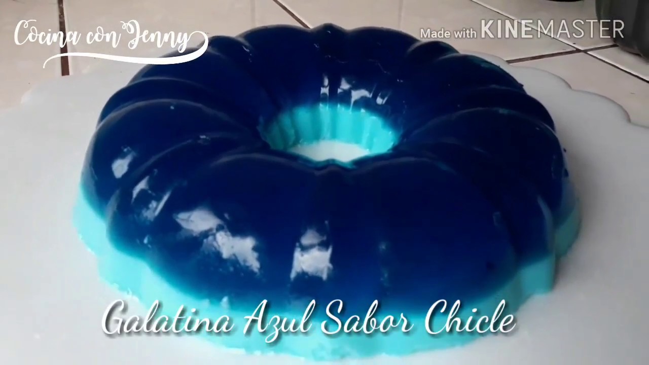 GELATINA AZUL /Gelatina Azul Sabor Chicle /gelatina azul para baby