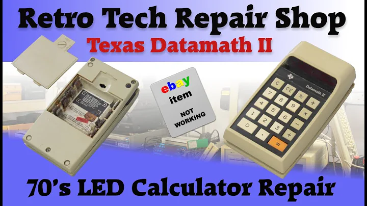 70's LED calculator repair. Texas Instruments Datamath II. Can we bring it back to life?