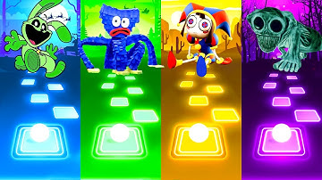 Smiling Critters Vs Poppy Playtime Vs The Amazing Digital Circus Vs Zoonomaly | Tiles Hop EDM Rush