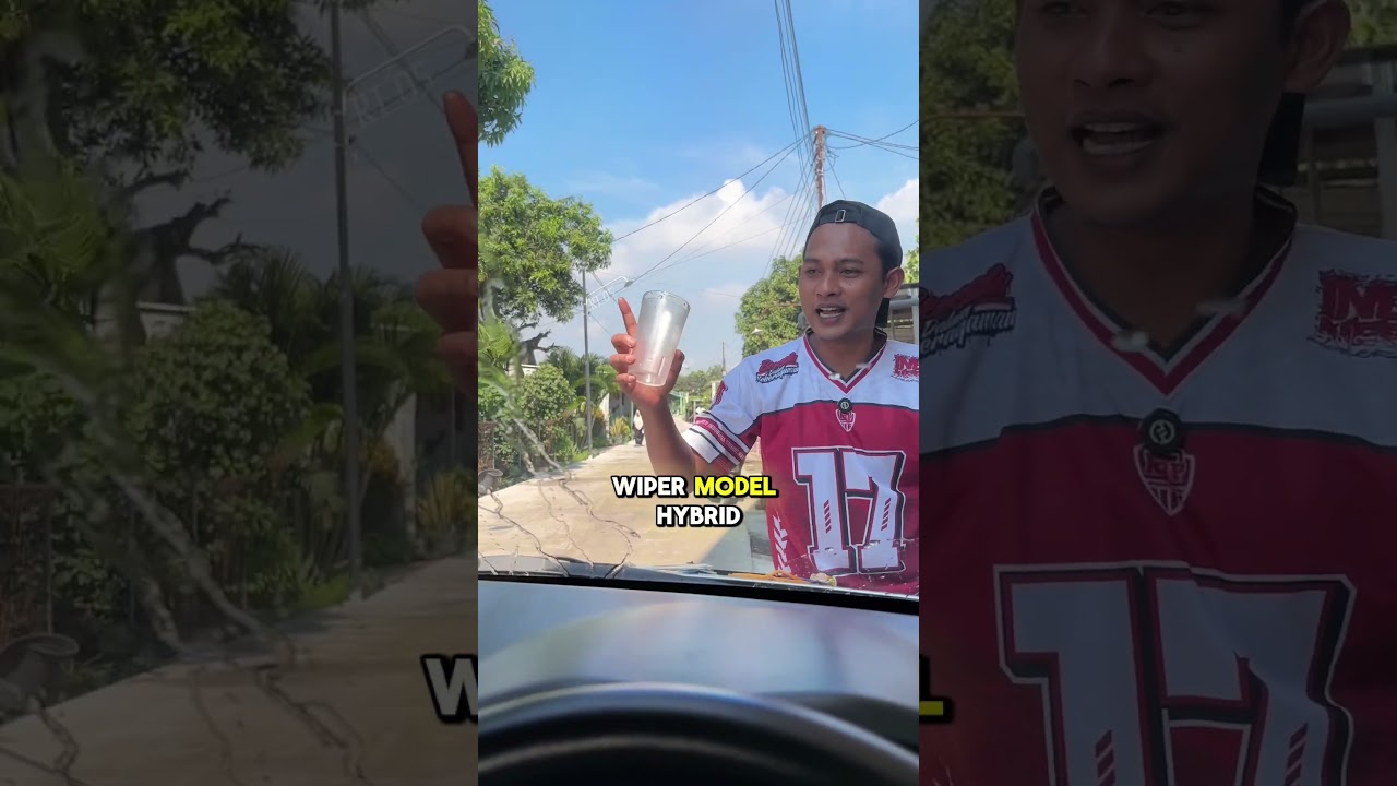 ￼Shudur Wiper Mobil Hybrid Blade Universal Sepasang 2 Pcs Kiri dan Kanan Anti Baret Kaca Mobil