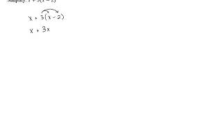Simplifying Algebraic Expressions - Problem 7