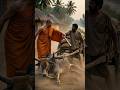 A farmer beats a cow with a stick... Buddha helps #Buddha #BuddhaStories #Buddhism