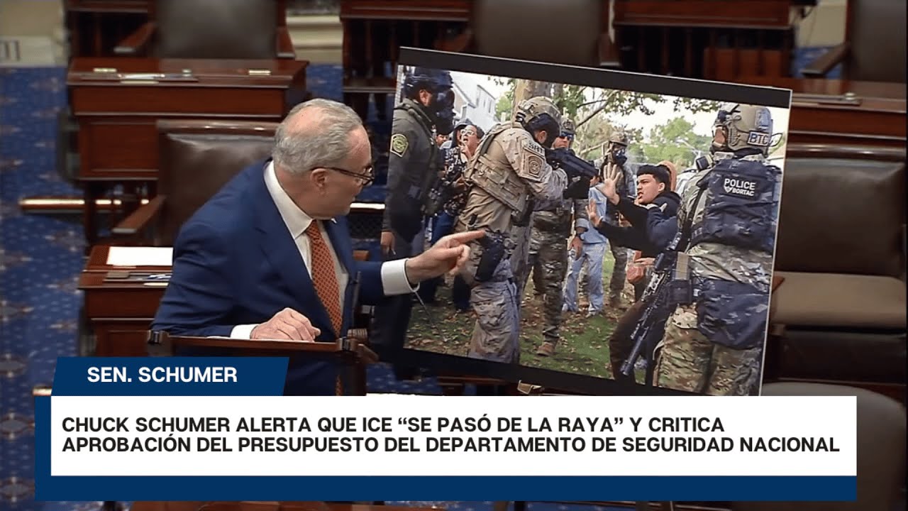 SCHUMER ALERTA: “ICE SE PASÓ DE LA RAYA”NO DEBIERON APROBAR EL PRESUPUESTO DEL DHS | 24H USA EN VIVO