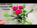 Paper Craft Flower Pot Tutorial Recap | LIVE [🔴]