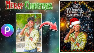 Christmas Photo Editing in Picsart 🔥 Merry Christmas Banner Editing in Tamil 🎉 screenshot 4