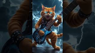 The Cat Reaper Rockstar 😘🥰#ai #animals #aivideo #mix #shortvideo