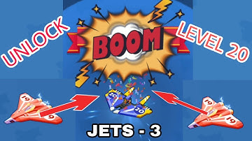 MERGE PLANES UNLOCK LEVEL 20 PLANE - JET - 3