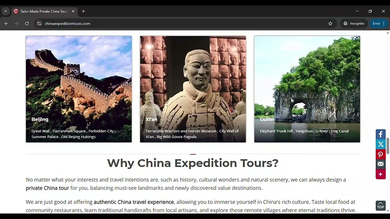 Tailor-Made Private China Tours | China Expedition Tours