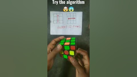 (p-14)Try the algorithm and solve your cube 🤯😱 | #shorts #viral #algorithm #viralshorts