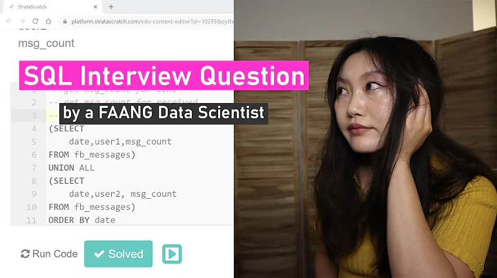 SQL Data Science Interview Questions and Answers (interview style walk-through) | Question 3