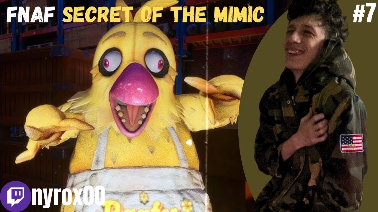 FNAF secret of the Mimic #7:chica fait du roller