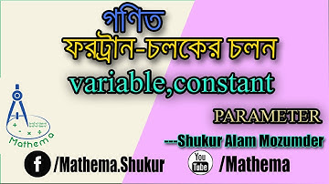 variable,constant,parameter in fortran