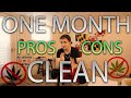 ONE MONTH WITHOUT SMOKING WEED!!!  [PROS + CONS]