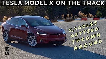 One Lap in the Tesla Model X 100D on the Race Track!