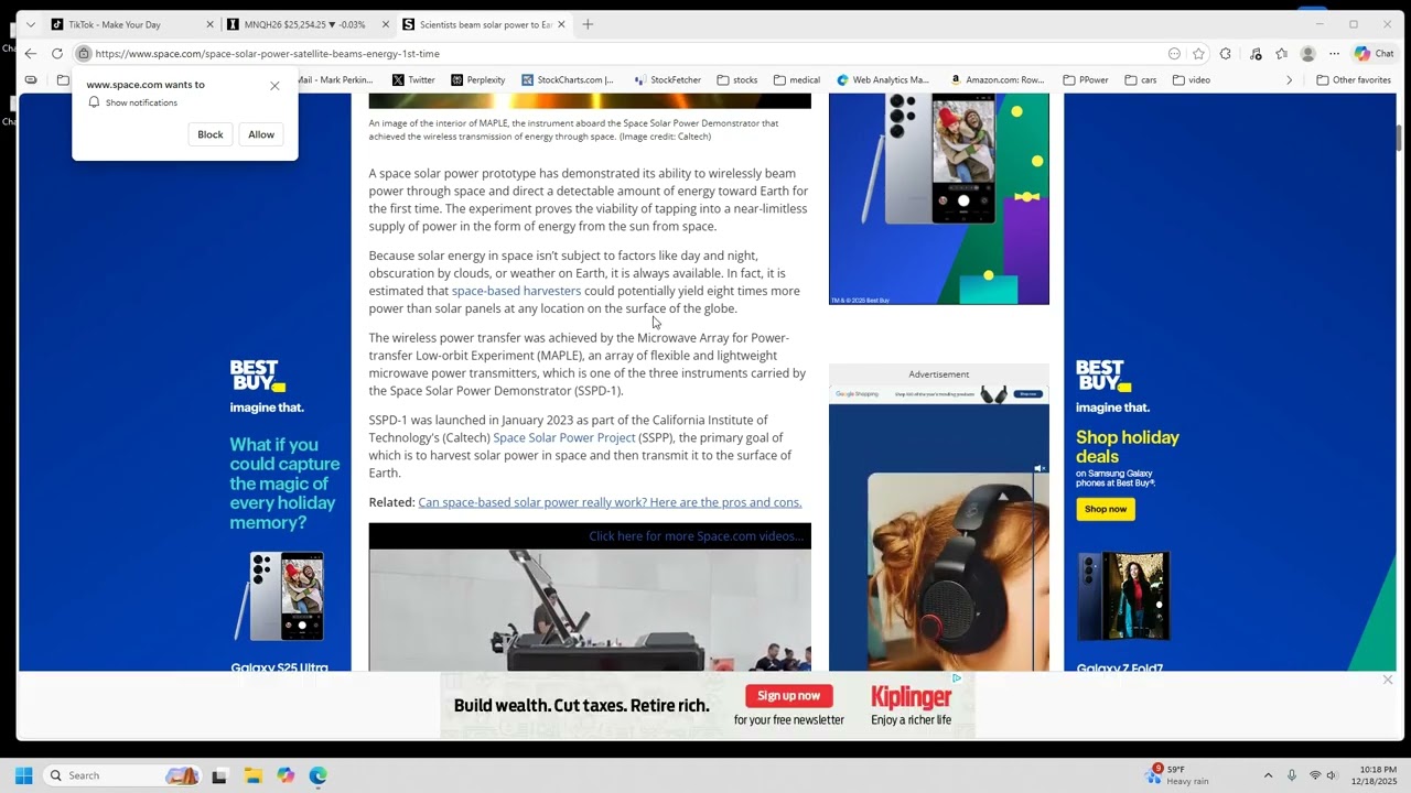 Solar Power From Space Emerging