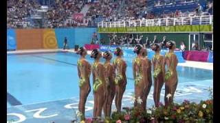Russia Win Synchronized Swimming Team Gold  Athens 2004 Olympics