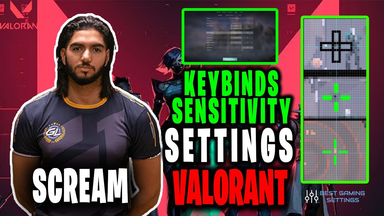 ScreaM Valorant Settings Sensitivity Keybinds Crosshair and Setup