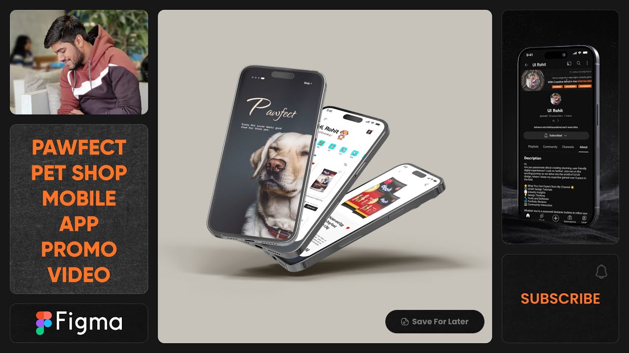 Pawfect Pet Shop Mobile App Design Promo Video | UI Design | Mobile App | Promo Video | UI Rohit
