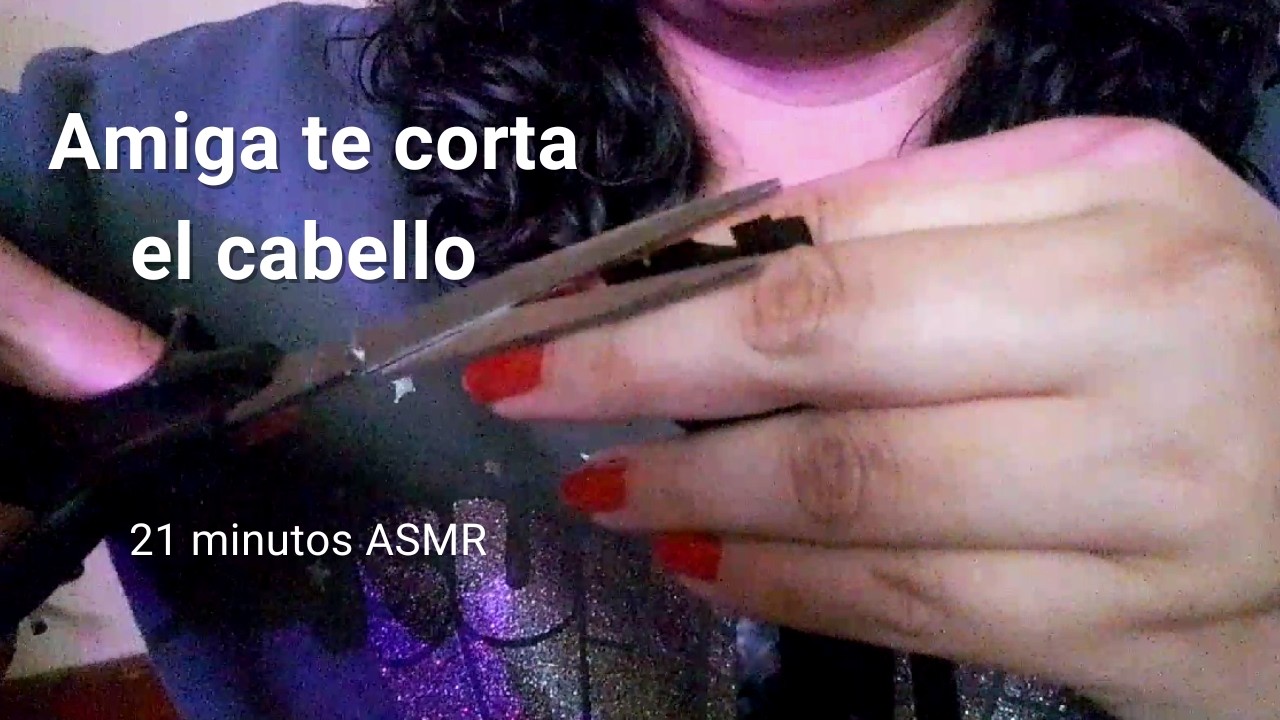 ASMR Amiga te corta el cabello ✂️💇‍♀️ | Corte de cabello relajante (peluquería roleplay)