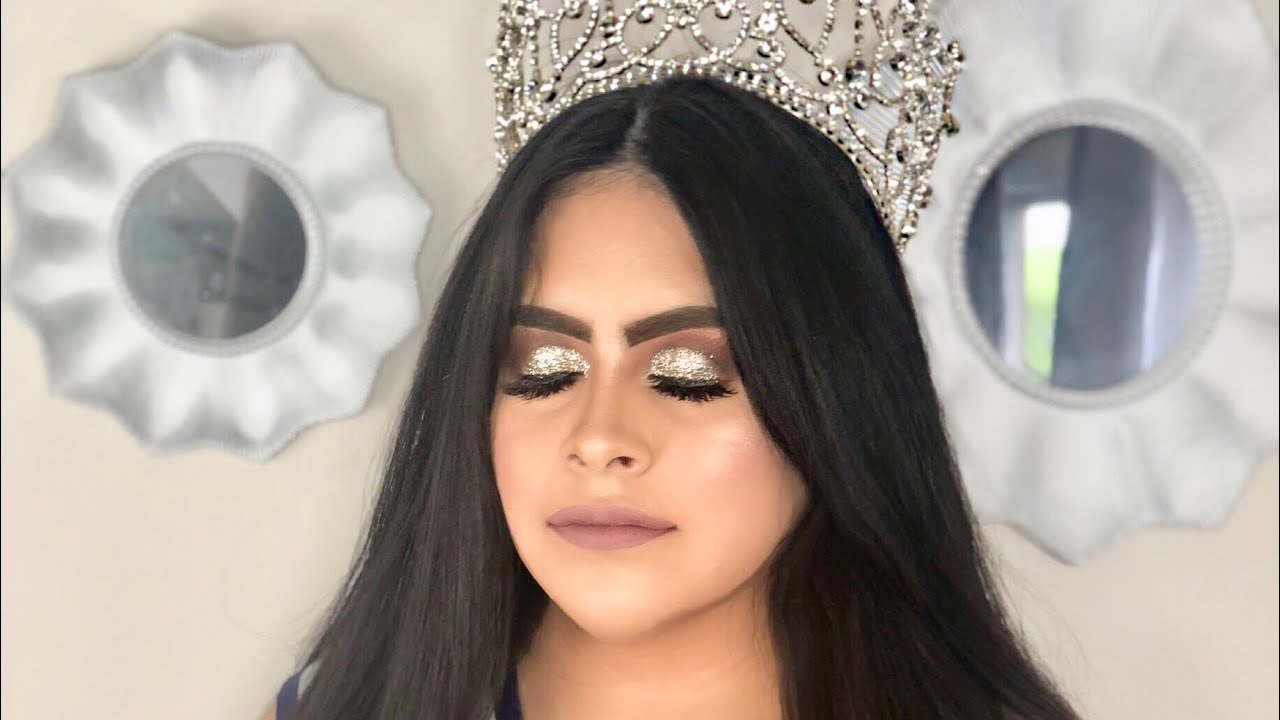 Maquillaje Para Reina /Makeup For A Queen With Glitter | Miss Universe