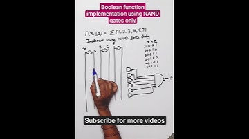 Boolean function using NAND gates #digitalelectronics | AKTU 2022-23 Question 2(b)
