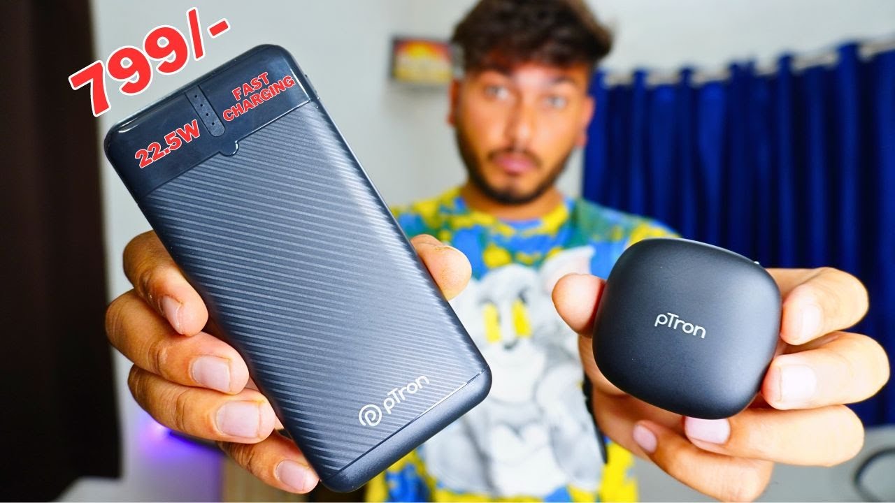 Ptron Dynamo Nergy & Zenbuds Evo X2 : Unboxing & Review || Best Powerbank Under 999/- ?