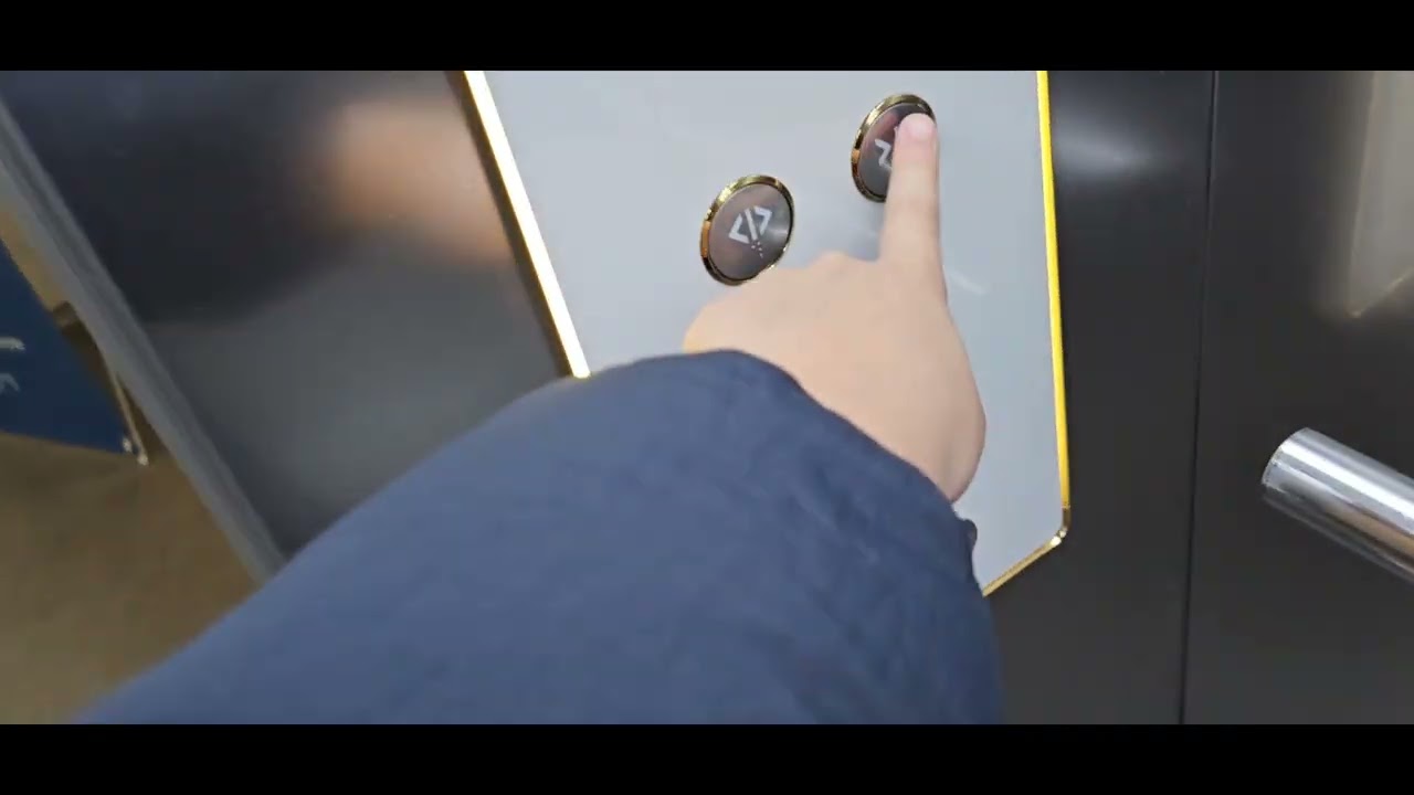 [1층 도착후 뒤쪽문이 열린다?]닥터해비 건물 TKE 티케이 엘리베이터 내리막 탑사기