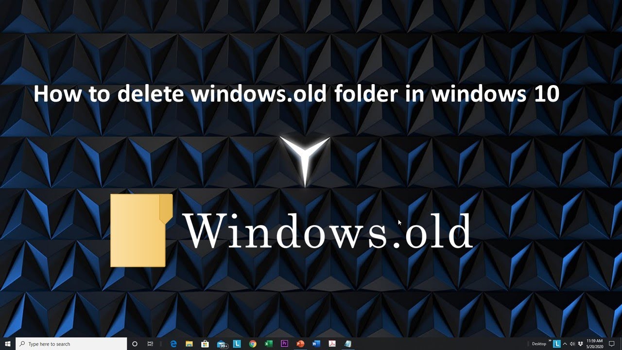 how-to-delete-windows-old-folder-windows-10-youtube