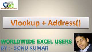 Vlookup With Indirect & Address | Address+Indirect Function Use