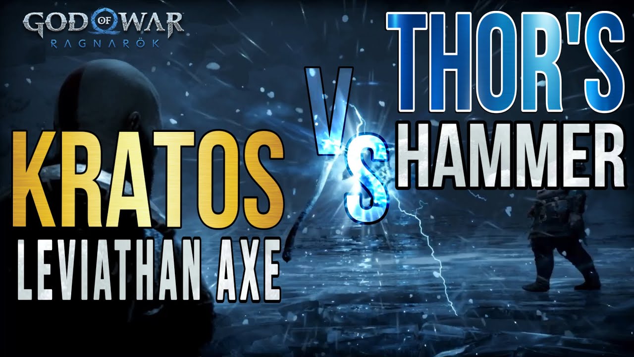 God of War Ragnarok The leviathan axe versus Thor’s hammer of the gods