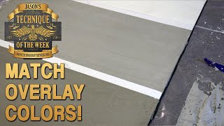 Match Overlay To Concrete Color!